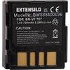 EXTENSILO batteria compatibile con JVC GR-D245E, GR-D245, GR-D240EX, GR-D240EG, GR-D240E, GR-D240, GR-D239 fotocamera (700mAh, 7,4V, Li-Ion)