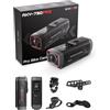AKEEYO AKY-730Pro Dash Cam 4K per Moto/Bici,Action Camera 30FPS con Stabilizzazione EIS,Touchscreen da 1,14,GPS Integrato,Impermeabilità IP66,Batteria 6 Ore,Registrazione a Ciclo Continuo