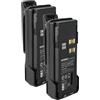 EXTENSILO 2x batteria compatibile con Motorola DP4600e, DP4401e, DP4601, DP4600 radio (3400mAh, 7,2V, Li-Ion) + clip