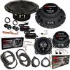 EvoTuning Kit Casse Altoparlanti Anteriori e Posteriori per Fiat Bravo dal 2007 Set 2 woofer +2 tweeter 2 Coassiali +4 Anelli e Cavi Adattatori compatibile con Renegade RX6.2C RX42(NO plug and play)