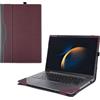RUNMEIJIA Custodia per Samsung Galaxy Book5/4/3 Pro 360 da 16 Pollici, Book4/3 Pro e Book 4/3 Ultra [Non Adatta per Book4/3 360], Custodia 2 in 1 in Pelle PU (Rosso)