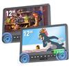 Arafuna 12 lettore DVD Auto con 2 schermi,poggiatesta per auto | poggiatesta per auto con batteria di 5 ore, supporto scheda USB / TF, sincronizzazione dello schermo e ultima memoria
