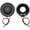 QUARKZMAN 2 Pcs Altoparlante Piccolo 8 Ohm, 1W 40mm Diametro Guscio Metallico Rotondo Magnete Piccolo Altoparlante Con Filo Terminale 100mm Micro Interno Per DVD, EVD, Mini Home Audio