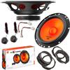 EvoTuning Kit Casse Altoparlanti Anteriori per Fiat Bravo dal 2007, compatibile con JBL Stage 162CF, Set 2 Woofer 165 mm +2 Tweeter +2 Anelli e Cavi Adattatori