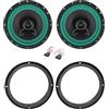 IPNOSIS Kit 2 Casse Anteriori o Posteriori 16,5 cm Per VW UP dal 2011 in poi + 2 Supporti + 2 Connettori