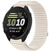 GIOPUEY Cinturini Compatibile con Garmin Forerunner 170 Music, Nylon Traspirante Sport Loop Cinturino in Morbido Nylon Intrecciato Strap Band - Beige