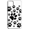 Mixroom - Cover Custodia Back case In TPU Silicone Morbido Per OPPO A5 Pro Fantasia Orme Gatto E75