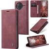 WJXEXRS Cover per cellulare Xiaomi POCO F7 Ultra, Custodia in Pelle Xiaomi POCO F7 Pro Supporto Slot, Portafoglio Antiurto Pieghevole Kickstand Magnetica Porta Carte Flip telefono Case - Vino Rosso