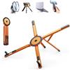 RIVODXIV supporto magnetico pieghevole 3 in 1 per laptop,phone holder laptop (B) | regolabile in alluminio, con supporto per telefono e tablet, supporto portatile per scrivania, casa, ufficio e viaggi