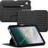 ZUGU Case Cover per iPad Mini 6/7 A17 Pro 2021/2024 [Nero] | Custodia Protettiva Sottile - Supporto Magnetico Regolabile 7 Angoli - Porta Pencil con Ricarica Wireless - Auto Sleep/Wake