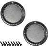 PATIKIL 3 Altoparlante Griglia Rete Decorativo Cerchio Woofer Guardia Protettore Copertura Audio Accessori, Nero 2pz