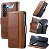 MOJIA Cover per ZTE Neo 5 GT/Nubia Neo 5 GT, PU Custodia Antiurto Resistente ai Graffi, Custodia Flip Portafoglio per Telefono con Supporto e Slot per Schede. Marrone