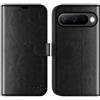 OCASE Portafoglio Cover per Google Pixel 10/10 Pro (6,3 Pollici) Nero | Custodia a Ribalta, Portafoglio in Pelle PU, Blocco RFID, 3 Slot per Carte, Supporto Integrato, Protezione Antishock