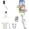 Hohem iSteady V3 Ultral AI Stabilizzatore a Tre Assi per Smartphone: Tracciamento Automatico, Schermo Touch a Colori, Luce a 3 Colori, Adattamento Magnetico, Rotazione 360°, iOS/Android per Video