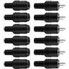 Dupoem 12 Pezzi Connettori altoparlante DIN a 2 Pin con terminali a vite, spine e altoparlanti maschio/femmina, 2 Pin DIN Spina altoparlante