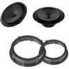 Superauto hi-fi Audison APX 6.5 coppia di coassiali 165 mm a due vie, potenza RMS 70W a 4 Ohm set adattatori altoparlanti per SEAT Leon prima del 2005 Predisposizine Posteriore