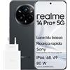 realme 14 Pro+ Smartphone Android, 8+256 GB, fotocamera Sony IMX896 con OIS, Qualcomm Snapdragon 7s Gen 3 5G, IP69, display da 6,83 120 Hz, batteria da 5260 mAh, grigio (con adattatore)