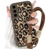 Yirlbey Cover con Cordino Orologi per Samsung Galaxy A56, Morbido Silicone Custodia con Aesthetic Leopardata Marrone Disegni, Protettiva Case con Tracolla Collana per Samsung A56 6,7,mucca