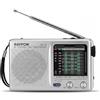 RAYPOW Radio Portatile AM/FM, Mini Radio Tascabile con Altoparlante Integrato, Antenna Telescopica, Presa Cuffie, Funzionamento a Batterie AA, Facile da Usare per Casa, Viaggio e Emergenze