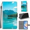 TOMYOU Cover per Samsung Galaxy A34 5G, barca | Antiurto Protettiva Portafoglio, Slot per Schede, Magnetica, Custodia in Pelle PU, Libro Flip,Funzione Stand