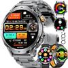 LIGE Smartwatch Uomo,1000mAh,1.7 Smart Watch Militare con Chiamata/Torcia LED,110+ Modalità Sportive,IP68 Impermeabile,Frequenza Cardiaca,Android iOS,3 Braccialetti+2 Caricabatterie,EF24-C