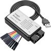 Ulegqin Logic Analyzer 8 CH USB Ulegqin Analizzatore Logico USB 24MHz 8CH, USB Analizzatore Logico, Logic Analyzer con Cavo USB e Cavo di Collegamento Per le FPGA ARM compatible con Arduino