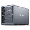 Yottamaster 10Gbps 4 bay HDD Case Esterno Daisy Chain,Type-C Box Esterno per 2,5/3,5 HDD/SSD, Supporto 4x18 TB - Daisy Chaining Expasion a 2 Dispositivi USB per Una capacità Fino a 216TB