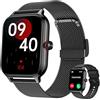 LODIMEKE Smartwatch Pressione Sanguigna e Chiamate, 1.96 Orologio Uomo Donna Fitness con Cardio Contapassi Sonno, 100+ Modalità Sportive, Sveglia e Calcolatrice, AI Assistente, Regalo per iOS Android