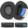 YunYiYi Cuscinetti auricolari di ricambio in gel refrigerante, compatibili con cuffie Sennheiser HDR170/TR 170/RS170/HDR160/RS160/TR160/HDR180/TR180/RS180, con tessuto in seta di ghiaccio