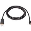 Akyga Cavo DisplayPort - miniDisplayPort AK-AV-15 1,8 m oro plated nero adattatore DP to mini DP 4k 24 bit NVIDIA G-Sync AMS FreeSync