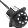 Sound Way Telecamera Retromarcia per Auto CCD, Telecamera Posteriore Inclinata da Incasso, LED Infrarossi per Visione Notturna, Ampio Angolo di Visione 170°, IP68