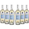 Feudo Apuliano Verdeca del Salento IGP, Vino Bianco dal Profumo di Frutta Gialla, Gusto Morbido e Fresco, 12% Vol, Confezione con 6 Bottiglie da 750 ml