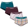 Pieces Pclogo Lady 4 Pack BC, Abeto Sombra, M (Pacco da 4) Donna