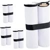 Relaxdays Peso per Gazebo, Set da 4, Sacchi in Tessuto Oxford da Riempire con Sabbia, Zavorre per Padiglione, Bianco