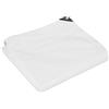 Relaxdays Telone Protettivo 140g/m², Telo da Giardino con Occhielli, Impermeabile, Antistrappo, in PE, 1,5 x 6 m, Bianco