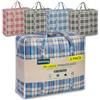 Rainberg Set di 5 sacchetti per la biancheria, extra resistenti, motivo scozzese, doppia cerniera, sacchetti per trasloco, borse da imballaggio, borse per la conservazione (extra large (60 x 60 cm)