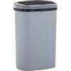 FDW Pattumiera con sensore e coperchio, in plastica, 50 l, intelligente, automatica, senza contatto, pattumiera elettrica, impermeabile, grigio