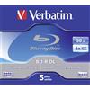 Verbatim 43748 Blu-ray registrabile (BD-R), Confezione da 5 Single (Video Game)