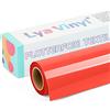 Lya Vinyl Rosso termovinile per tessuti, 30,5 cm x 305 cm, termovinile per Cricut e Cammeo, vinile termoadesivo per tessuti Cricut per t-shirt, abbigliamento, cappelli