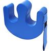 LOSCHEN Cuscino a forma di U in pelle PU anti-decubito, cuscino reversibile per pazienti con paralisi, aiuto per la cura del letto per anziani, con cinghie (blu scuro)