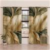 PETTI Artigiani Italiani - Tende a Pannelli per Interno con Anelli 2 Pezzi 140x280cm, Tenda Camera da Letto e Soggiorno Oscuranti Isolanti e Moderne, Floreale 04-302, 100% Made in Italy