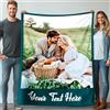 Stepdiy Coperta Personalizzata con Foto 100x130cm | Plaid Personalizzato con 1 Foto e Parole | Regali Personalizzati per Regalo Amica Compleanno