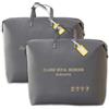 Dwafill Scatole Vestiti Cambio Stagione, Dwafill 2 Pièces Scatole Porta, Contenitori Vestiti Salvaspazio, Trasloco, Prova di Umidità, Antipolvere, per Piumoni, Coperte e Articoli (Grigio, 88 x 77 cm)