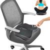 Vlecexs Cuscino Sedia Ufficio, Cuscino per Sedile in Memory Foam, Cuscini Ergonomico Sedile per Coccige Sciatica Lombare, Cuscino Emorroidi per Coccige per Ufficio, Casa, Auto, Divano, Sedia a Rotelle