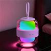 LROLTEF Lampada da Tavolo Luce Notturna 2000mAh RGB & 3 Temperature Dimmerabile Lampada Con Maniglia da Comodino Ricaricabile USB Portatile per Camera Soggiorno Studio Ufficio Luce Atmosferica Viola