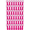 trendfinding 48 mollette da bucato con molle in acciaio inox Soft Grip Soft Touch Soft Touch, rosa