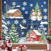 Supzone Vetrofanie Natalizie 6 Fogli Pupazzi Neve Fiocchi Casette Finestre | Elettrostatici UV, Stampa Bilaterale, 6 Pezzi 20x30 cm, Riutilizzabili, per Vetri, Specchi, Casa, Vetrine, Inverno e Natale