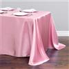Chickwin Tovaglia Rettangolare in Raso Elegante Tinta Unita Setosa Tovaglia Copri Tavolo da Intern Lavabile per Matrimoni, Hotel, Ristorante, Feste, Banchetti, Vacanze (Rosa chiaro,145x366cm)