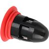 Garosa Scarico a Pavimento Doccia con Nucleo Antibloccaggio e Tappo Antiodore, Filtro di Scarico per Sifone Bagno, Prevenzione Riflusso Acqua, Design Moderno per Drenaggio Rapido - Nero/Rosso