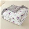 Hiseng Serie di Fiori Estivo Piumino Matrimoniale, Microfibra Morbido Trapunta Matrimoniale, Leggero Piumone Letto Singolo per Tutte le Stagioni (Rosa viola,200 cm x 230 cm)